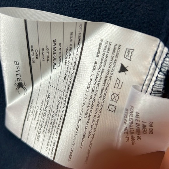 SPYDER JACKET SIZE M BLUE COLOR - Picture 12 of 14